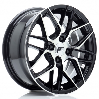Japan Racing JR 28 7x15 ET38 4x100 Schwarz Frontpoliert